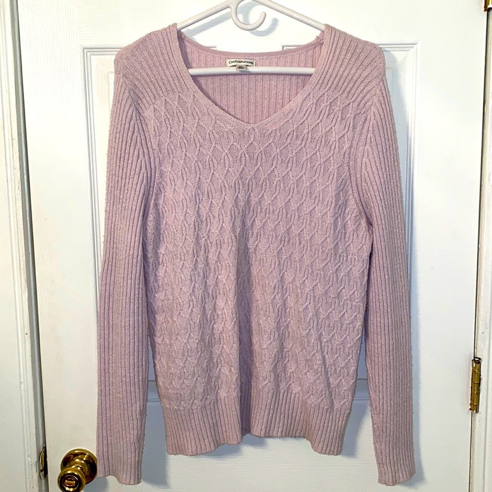 Croft & Barrow Light Pink Sweater
